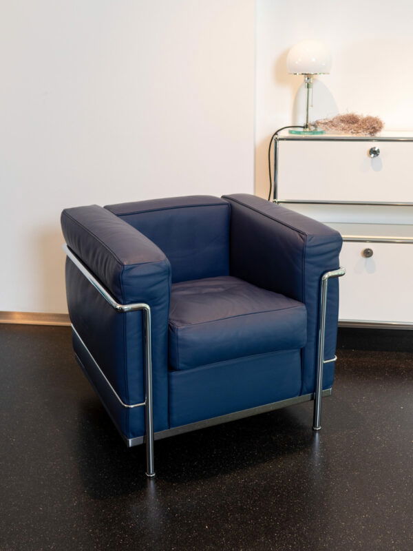 Cassina LC2 Sessel NEU (Petrol Leder)