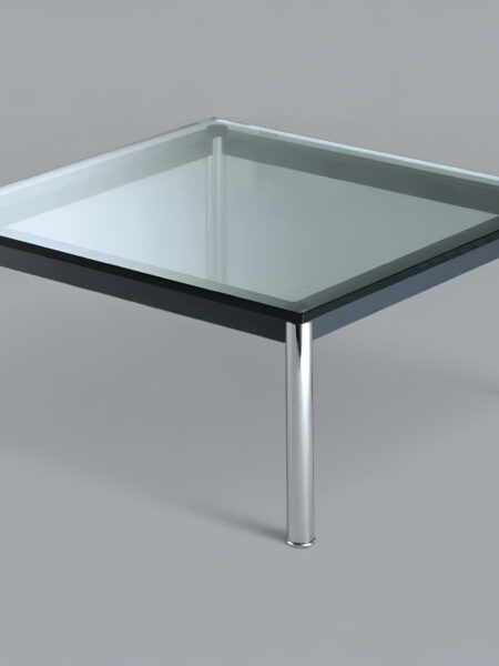 Cassina LC10 Beistelltisch Table en tube (Glasplatte, B 70 x H 33 x T 70cm)